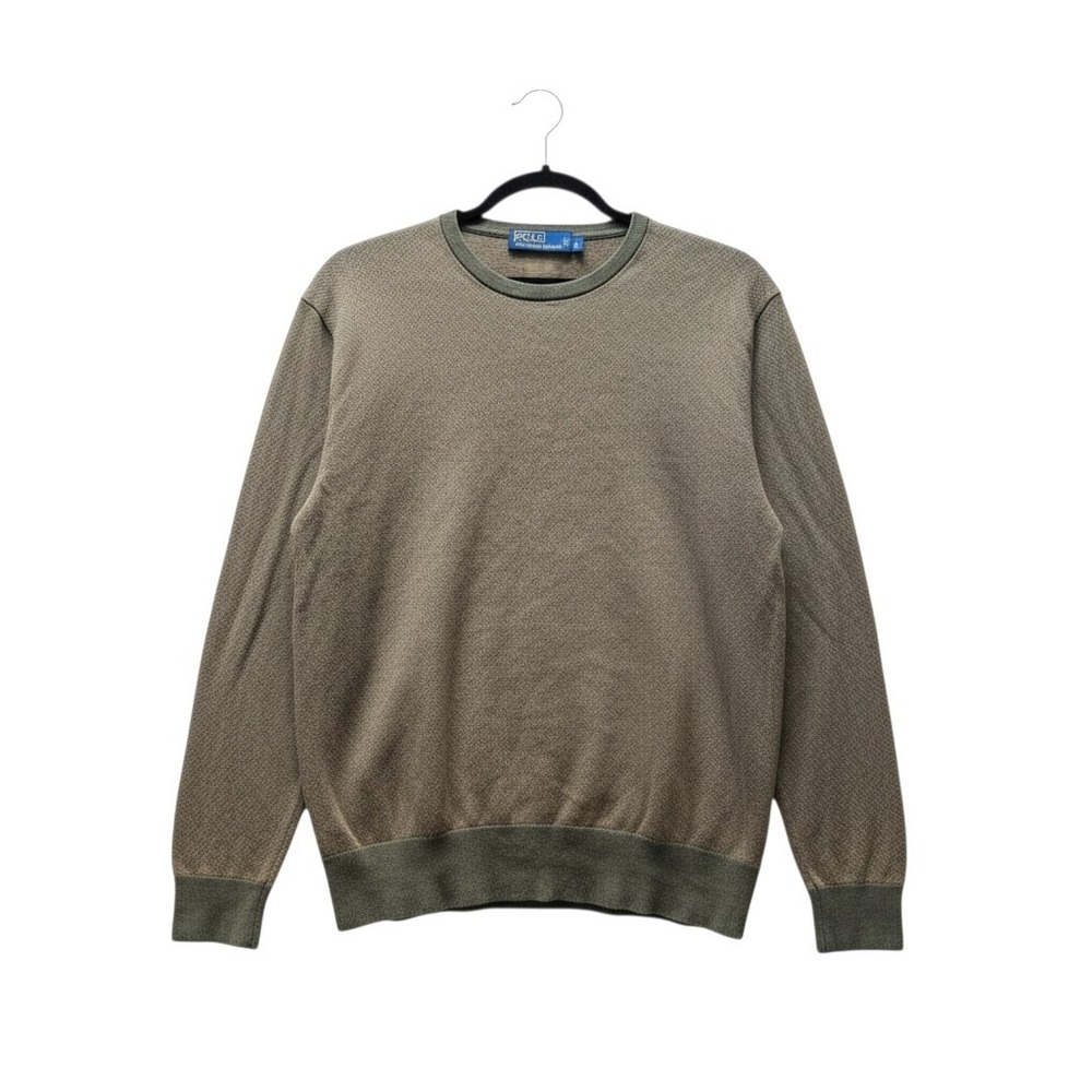 Vintage‎ Ralph Lauren Polo Long Sleeve Crewneck Sweater Olive Green L EUC